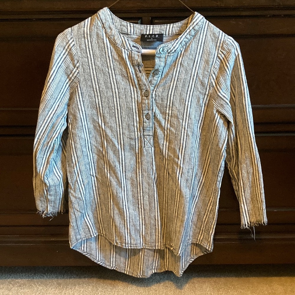 B.L.E.U Rails Striped Button-Up Shirt